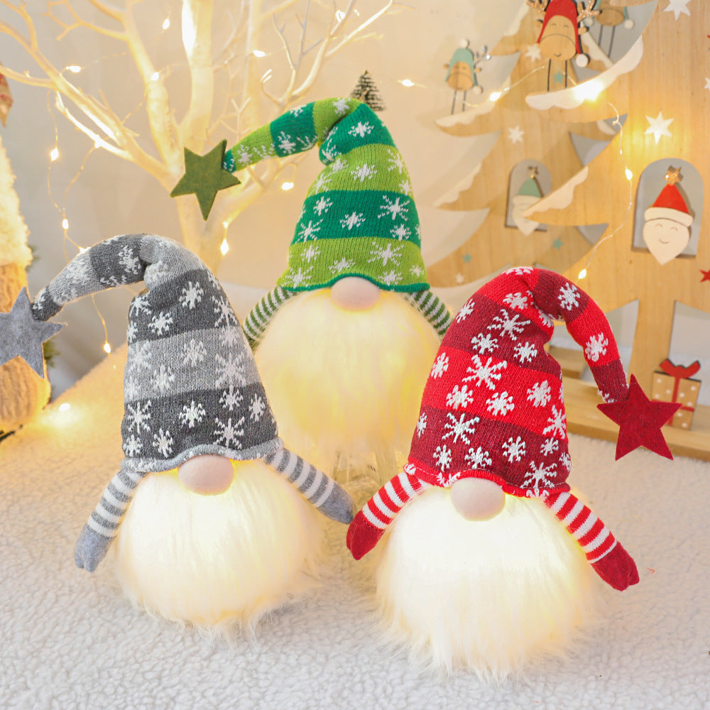 Christmas Lighted Gnomes Decor Ornaments