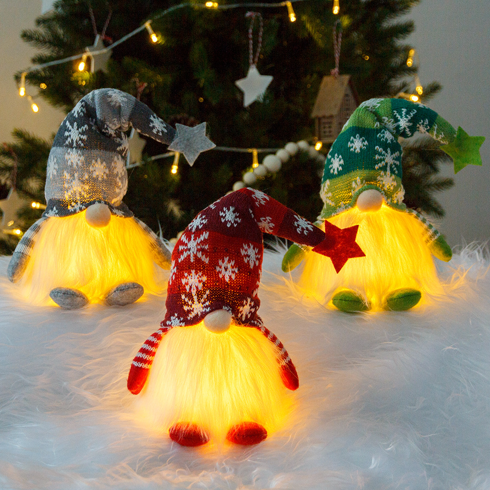 Long-legged Christmas Lighted Gnomes